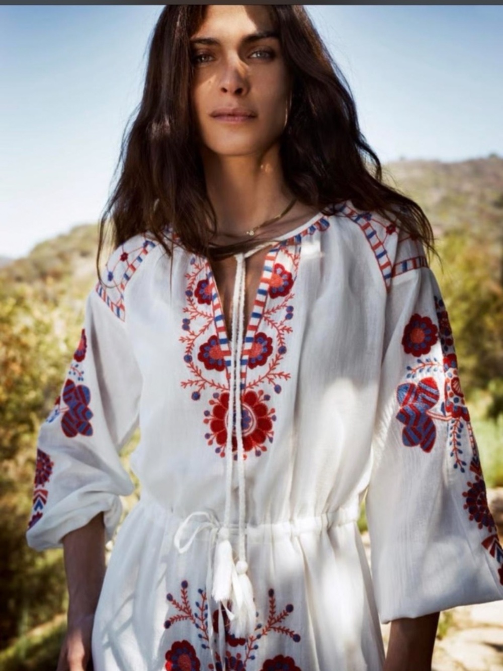 Antik Batik Bohemian Luxe Danah Maxi Dress XL $405